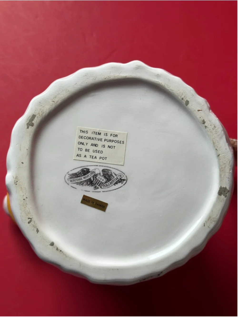 Vintage Heritage Mint Collectible Teapot 